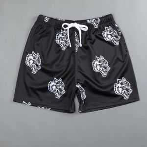 NEW CLUB MONOGRAM MESH SHORTS IN BLACK SIZE:L